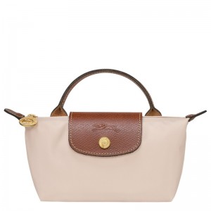 Longchamp Le Pliage Original Pouch With Handle Paper | JTWUK-5973