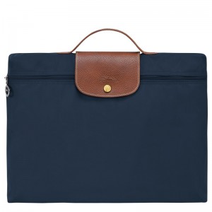 Longchamp Le Pliage Original S Briefcase Bleumarin | KQHYX-6594