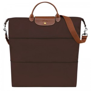 Longchamp Le Pliage Original Travel Bag Expandable Ebony | HKIXJ-7438