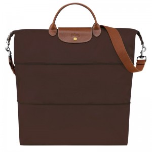 Longchamp Le Pliage Original Travel Bag Expandable Ebony | VTILS-3051
