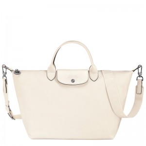 Longchamp Le Pliage Xtra L Handbag Ecru | EWMBG-9751