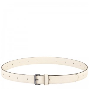 Longchamp Le Pliage Xtra Ladie's Belt Ecru | FQIWM-6187