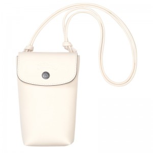 Longchamp Le Pliage Xtra Phone Case With Leather Lace Ecru | JFXHO-3704