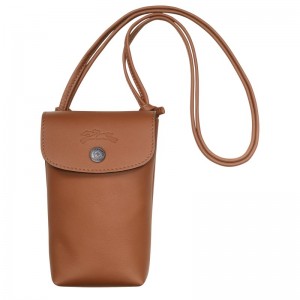 Longchamp Le Pliage Xtra Phone Case With Leather Lace Cognac | JZXGU-3692