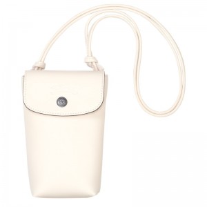 Longchamp Le Pliage Xtra Phone Case With Leather Lace Ecru | VLAEU-5428