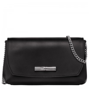 Longchamp Le Roseau Clutch Negrii | THAOB-2578