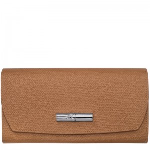 Longchamp Le Roseau Continental Wallet Natural | OKHIL-5362