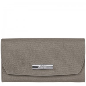 Longchamp Le Roseau Continental Wallet Turtledove | HPJXW-5728