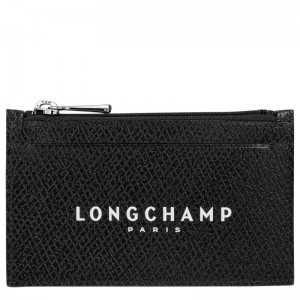 Longchamp Le Roseau Essential Coin Purse Negrii | NRQFT-8234