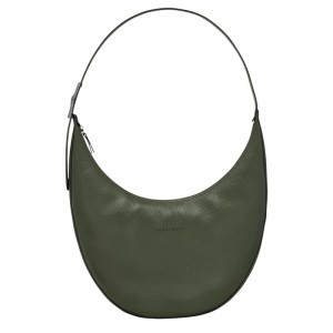 Longchamp Le Roseau Essential L Crossbody Bag Kaki | SKXBR-2953