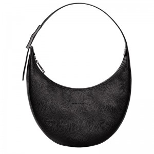 Longchamp Le Roseau Essential M Hobo Bag Negrii | LPUHN-8451