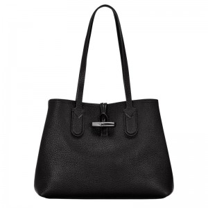 Longchamp Le Roseau Essential M Tote Bag Negrii | FVPKW-6897