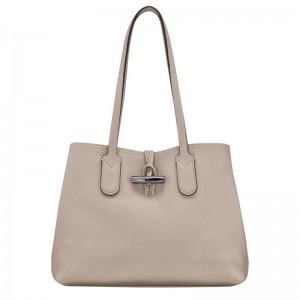 Longchamp Le Roseau Essential M Tote Bag Clay | ZSWNR-1253