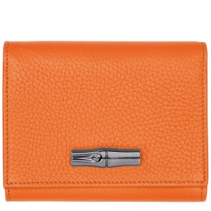 Longchamp Le Roseau Essential Wallet Portocalii | NAHZY-2158