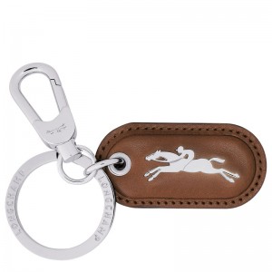 Longchamp Le Roseau Key Ring Cognac | JKEFU-3170