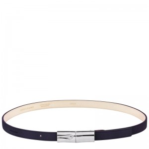 Longchamp Le Roseau Ladies' Belt Bilberry | IXHGL-3019