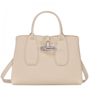 Longchamp Le Roseau M Handbag Paper | DXKZB-8473