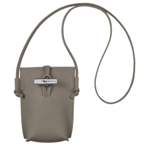 Longchamp Le Roseau Phone Case With Lace Turtledove | UDSAN-9103