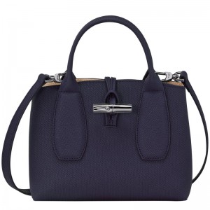 Longchamp Le Roseau S Handbag Bilberry | DMBAS-7853