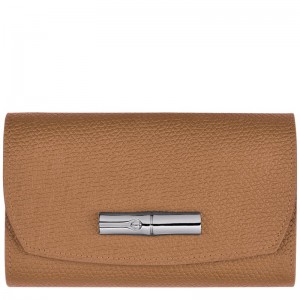 Longchamp Le Roseau Wallet Natural | HFVKN-6571