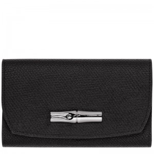 Longchamp Le Roseau Wallet Negrii | VLIQW-9745