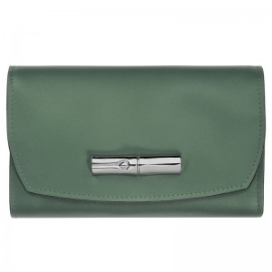 Longchamp Le Roseau Wallet Sage | XTEZR-8274