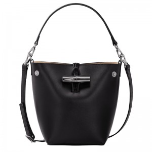 Longchamp Le Roseau Xs Bucket Bag Negrii | LEQVA-9657