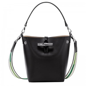 Longchamp Le Roseau Xs Bucket Bag Negrii | PJAWO-1529