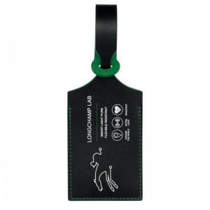 Longchamp Lgp Travel Luggage Tag Negrii Verzi | ACMRT-8206