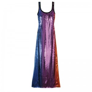 Longchamp Long Dress Colorati | MVZXC-9467