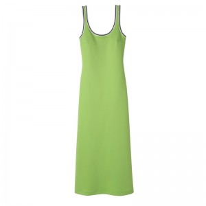 Longchamp Long Dress Verzi Albastru Deschis | LXSCH-3017