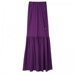 Longchamp Long Skirt Violet | VCIZR-4760