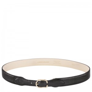Longchamp Longchamp 1980 Ladies' Belt Negrii | WBRFO-9051