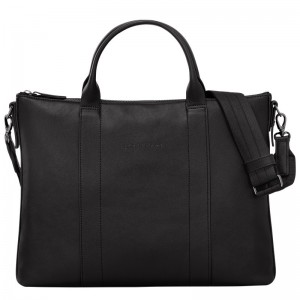 Longchamp Longchamp 3d Briefcase Negrii | HMYVT-6387