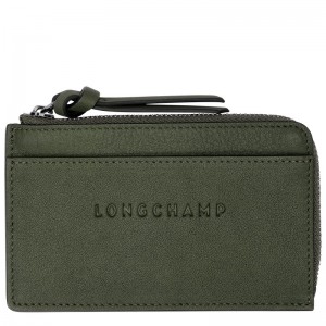 Longchamp Longchamp 3d Card Holder Kaki | OWKYQ-0765