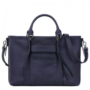 Longchamp Longchamp 3d L Handbag Bilberry | SVJGY-1903