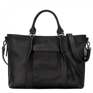 Longchamp Longchamp 3d L Handbag Negrii | RSFNG-9562