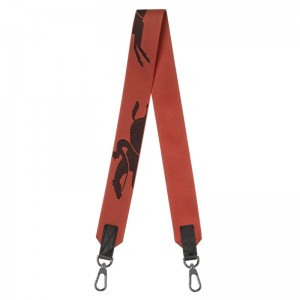Longchamp Longchamp 3d Shoulder Strap Tomato | TXFZL-6259