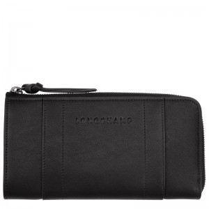 Longchamp Longchamp 3d Zip Around Wallet Negrii | EBKGZ-4850
