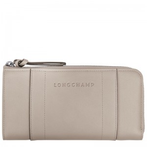 Longchamp Longchamp 3d Zip Around Wallet Clay | AEBSI-6015