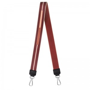 Longchamp Longchamp Rayures Shoulder Strap Chestnut | GICXB-0891