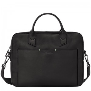 Longchamp Longchamp Sur Seine Briefcase Negrii | RFLPC-8237