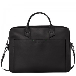 Longchamp Longchamp Sur Seine M Briefcase Negrii | MBESC-2579