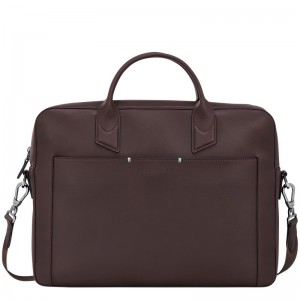 Longchamp Longchamp Sur Seine M Briefcase Mocha | MVAFB-9564