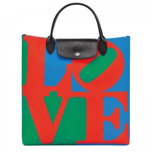Longchamp Longchamp X Robert Indiana L Handbag Rosii Bleumarin | ZCEXQ-0875