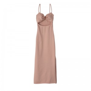 Longchamp Midi Dress Nude | LXFEN-3614