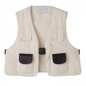 Longchamp No Sleeve Top Ecru | IDNSM-1548