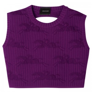 Longchamp Sleeveless Top Violet | WVRET-8720