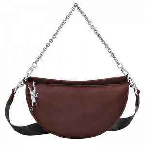 Longchamp Smile S Crossbody Bag Plum | OBURS-8537