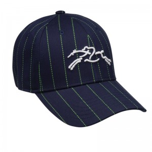 Longchamp Striped Cap Bleumarin | VJSPT-3160